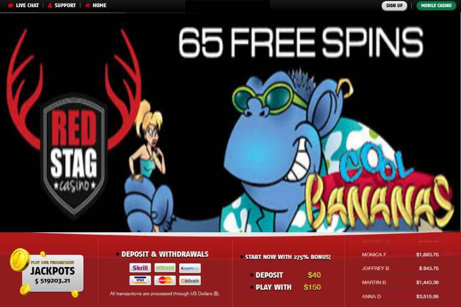 Red stag casino no deposit bonus codes #14